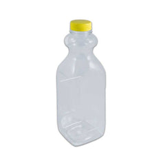 Clear Plastic Juice Bottle 1000ML Square Lid