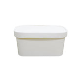 White Paper Container 1000ML With Paper Lid 300 Pieces