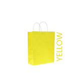 Yellow Paper Bag 16X8X22CM Twisted Handle