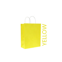 Yellow Paper Bag 16X8X22CM Twisted Handle