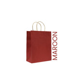 Maroon Paper Bag 16X8X22 Cm Twisted Handle