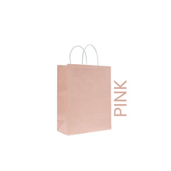 Pink Paper Bag 16X8X22CM Twisted Handle