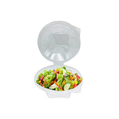 Plastic Clear Salad Bowl 16oz Hinged