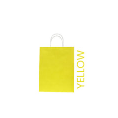 Yellow Paper Bag 16X8X22CM Twisted Handle