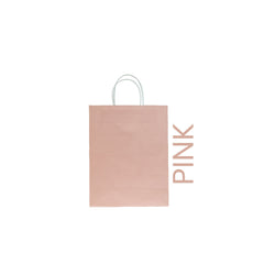 Pink Paper Bag 16X8X22CM Twisted Handle