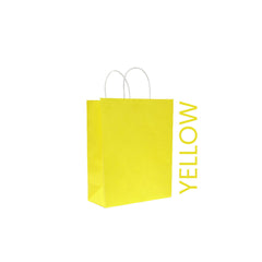 Yellow Paper Bag 22X11X27CM Twisted Handle