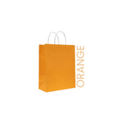 Orange Paper Bag 22X11X27CM Twisted Handle
