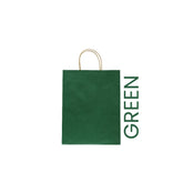Green Paper Bag 22X11X27CM Twisted Handle
