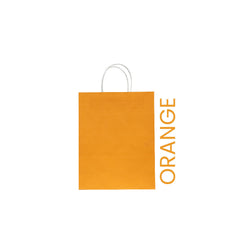 Orange Paper Bag 22X11X27CM Twisted Handle