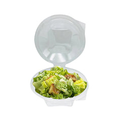 Plastic Clear Salad Bowl 24oz Hinged