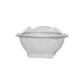 Plastic Clear Salad Bowl 12oz Hinged