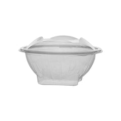 Plastic Clear Salad Bowl 16oz Hinged