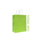 LimeGreen Paper Bag 26X12X33CM Twisted Handle