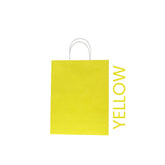 Yellow Paper Bag 26X12X33CM Twisted Handle