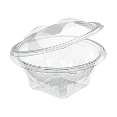 Plastic Clear Salad Bowl 32oz Hinged