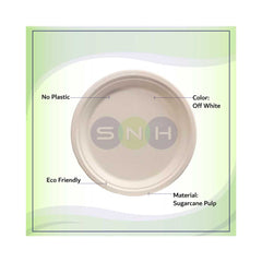 Bio-Degradable Plate 7 Inch 50 Pieces-SNH Packing