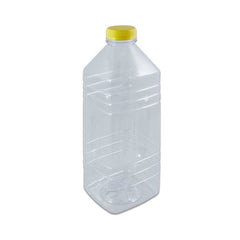 Clear Plastic Bottle 5000ML Square Lid 6 Pieces