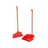 Brush With Dustpan Set Red One Piece