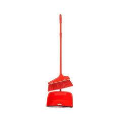 Brush With Dustpan Set Red One Piece