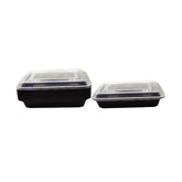 Microwave Container Rectangle With Lid 1X150 Pieces