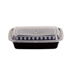 Microwave Container Rectangle With Lid 1X150 Pieces