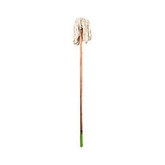Cotton Mop White With Solid Wood Handle One Piece