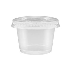 Clear Jello Shot Cup With Lid 100 Pieces-SNHPacking