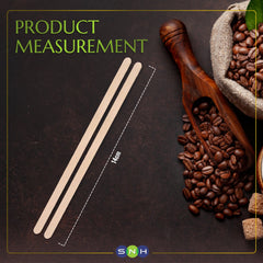 SNH Coffee Stirrer Stick 14CM Unwrapped 1000 Pieces