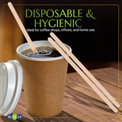 SNH Coffee Stirrer Stick 14CM Unwrapped 1000 Pieces