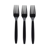 Disposable Plastic Fork Black HD 40X50 Pieces