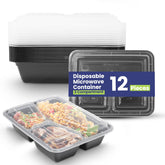 Microwave Container 3 Section With Lid