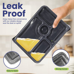 Microwave Container 5 Section With Lid