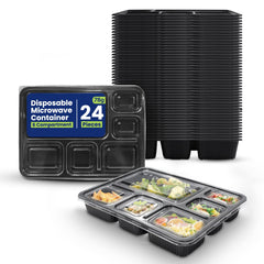 Microwave Container 6 Section With Lid