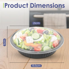 Round Microwave Container 37oz With Lid