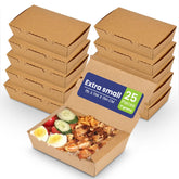 Kraft Lunch Box Without Window 25 Pieces