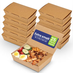 Kraft Lunch Box Without Window 25 Pieces