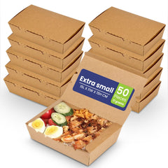 Kraft Lunch Box Without Window 50 Pieces