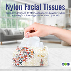 Al Fajr Nylon Facial Tissue 600 Sheet 2 Ply Pack 5 Pieces