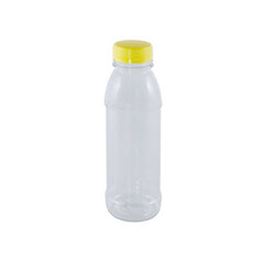 Clear Juice Bottle 330ML Straight Plain Lid