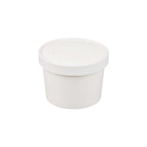 Paper Soup Bowl Lid 12oz White 1X500 Pieces