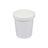 Paper Soup Bowl Lid 32oz White 1X500 Pieces