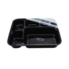 Microwave Container With Lid 5 Compartment 1X200 Pieces