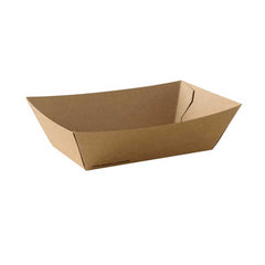 Kraft Boat Tray #2 Small 1X1000 Pieces