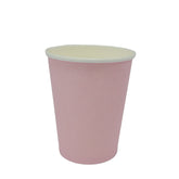 Single Wall Paper Cup Pink 8 Oz Without Lid