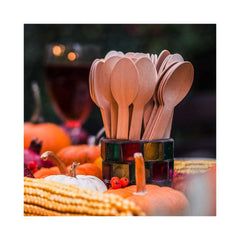 Disposable Wooden Spoon Beige 90GM 50 Pieces