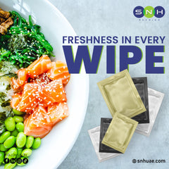 SNH Wet Wipes 7X11CM Gold Pack of 1000 Pieces