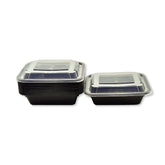Microwave Container Rectangle With Lid 1X150 Pieces