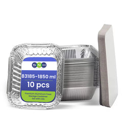 Aluminium Container AC83185 With Lid 1850ML