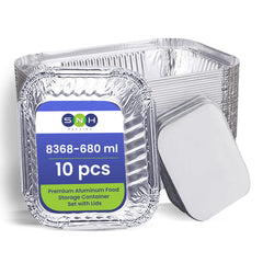 Aluminium Container AC8368 With Lid 680ML