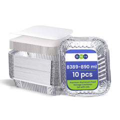 Aluminium Container AC8389 With Lid 890ML